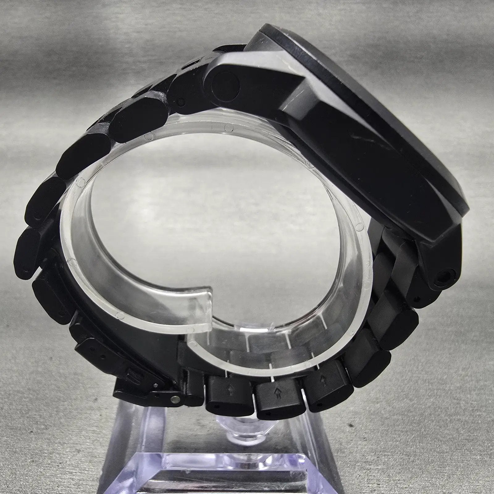 Nixon The Ranger Watch Men 45mm Black Dial Black Tone Round New Battery8