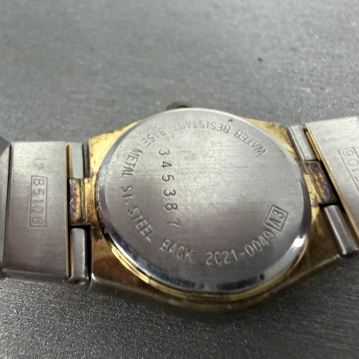 Seiko Watch Women 22mm Gold Dial Gold Tone Round 2C21-0049 New Battery Vintage9