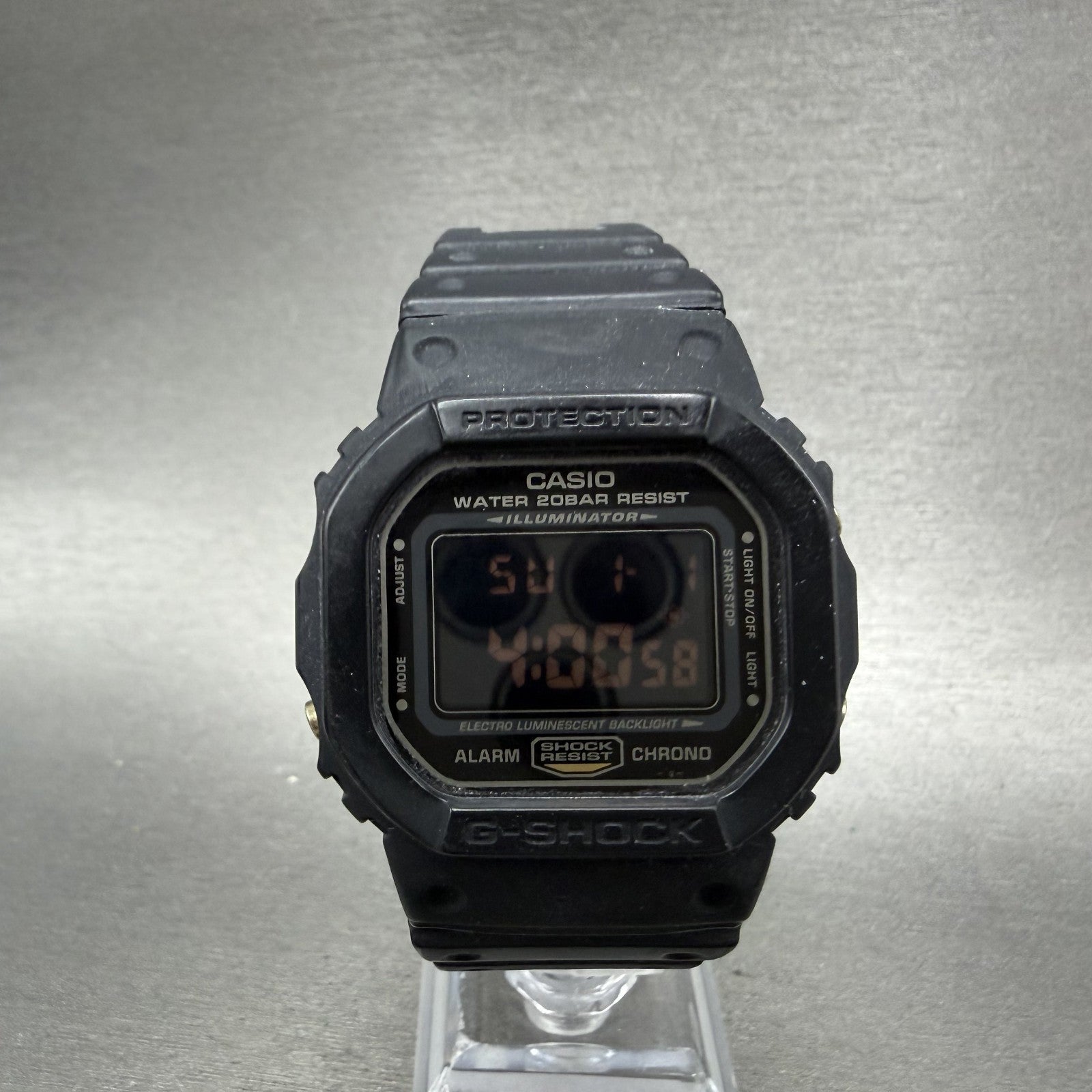 Casio G-Shock Watch Men 43mm Digital Black Gold DW-5600RE Octagon New Battery1