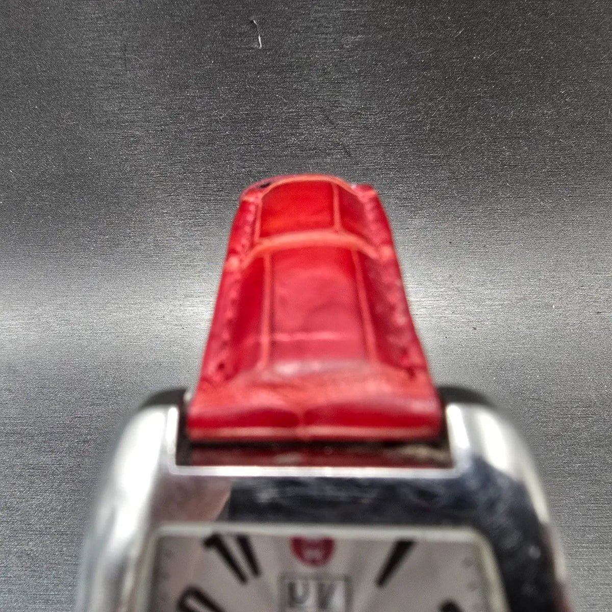 Michele Urban Watch Women 37mm White Dial Steel Small Seconds Date New Battery4