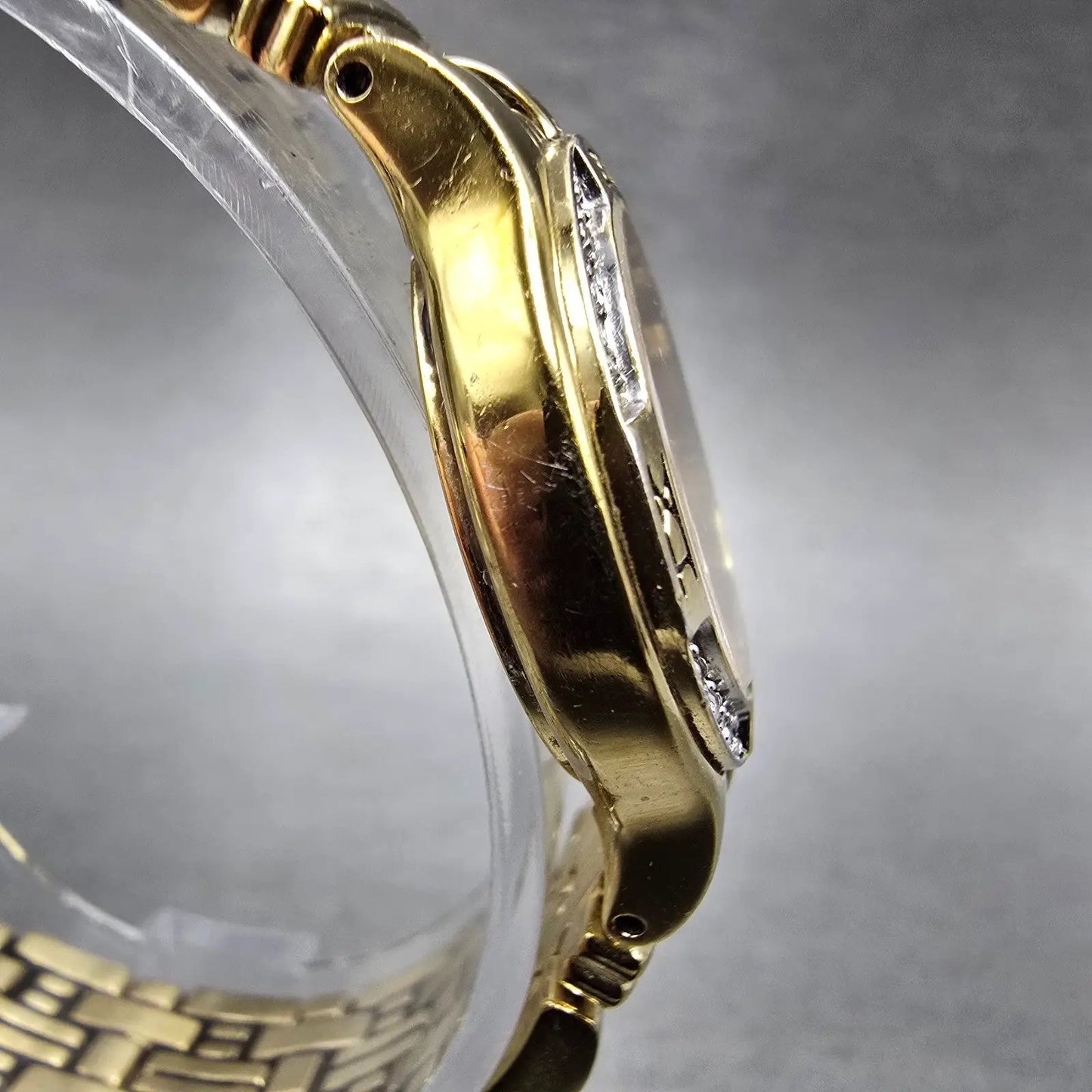 Wittnauer Watch Women 25mm Champagne Dial Gold Tone Date Round 12R11 New Battery3