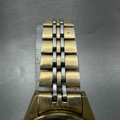 Seiko Automatic Watch Women 24mm Silver Dial Gold Tone Daydate 2906-0019 Runs4