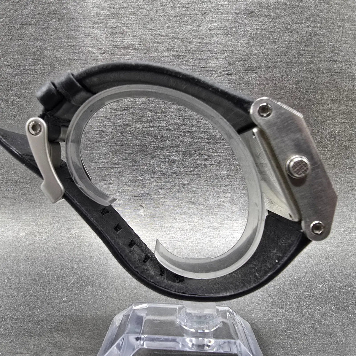 Nike Oregon Square Watch 25mm Black Dial Silver Date Rectangle WA0051 New Batt8