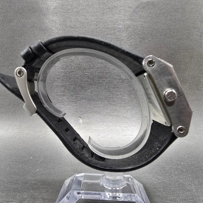 Nike Oregon Square Watch 25mm Black Dial Silver Date Rectangle WA0051 New Batt8