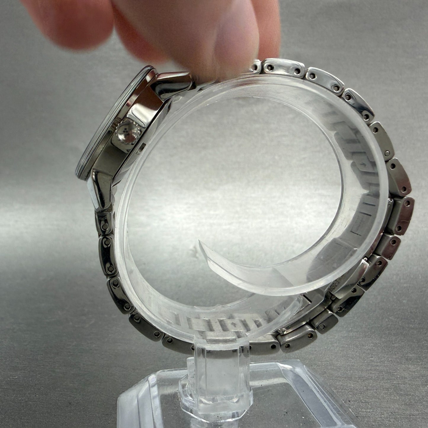 Movado Bold Watch Women 25mm Silver Dial Silver Tone 01.3.14.6116 New Battery6