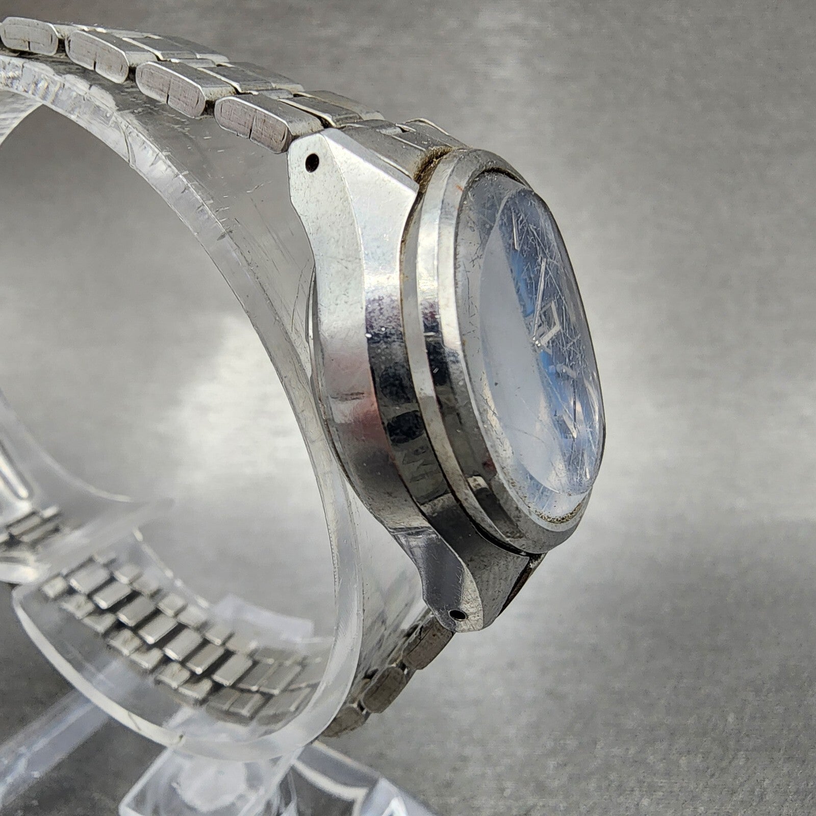 Seiko Automatic Watch Women 27mm Blue Dial Stainless Steel Daydate Round Runs3