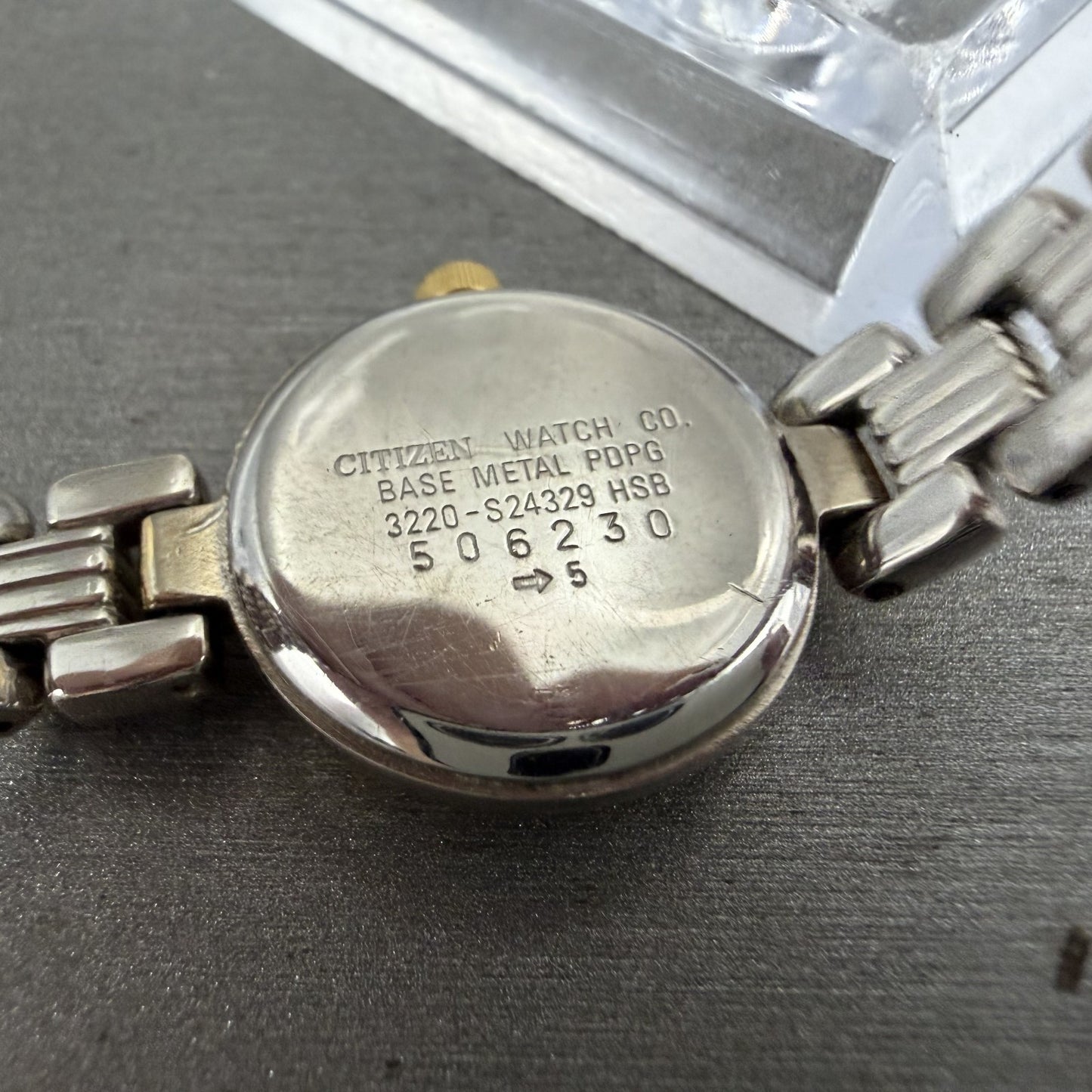 Citizen CQ Watch Women 20mm MOP Dial Two Tone Round 3220S24329 New Battery9