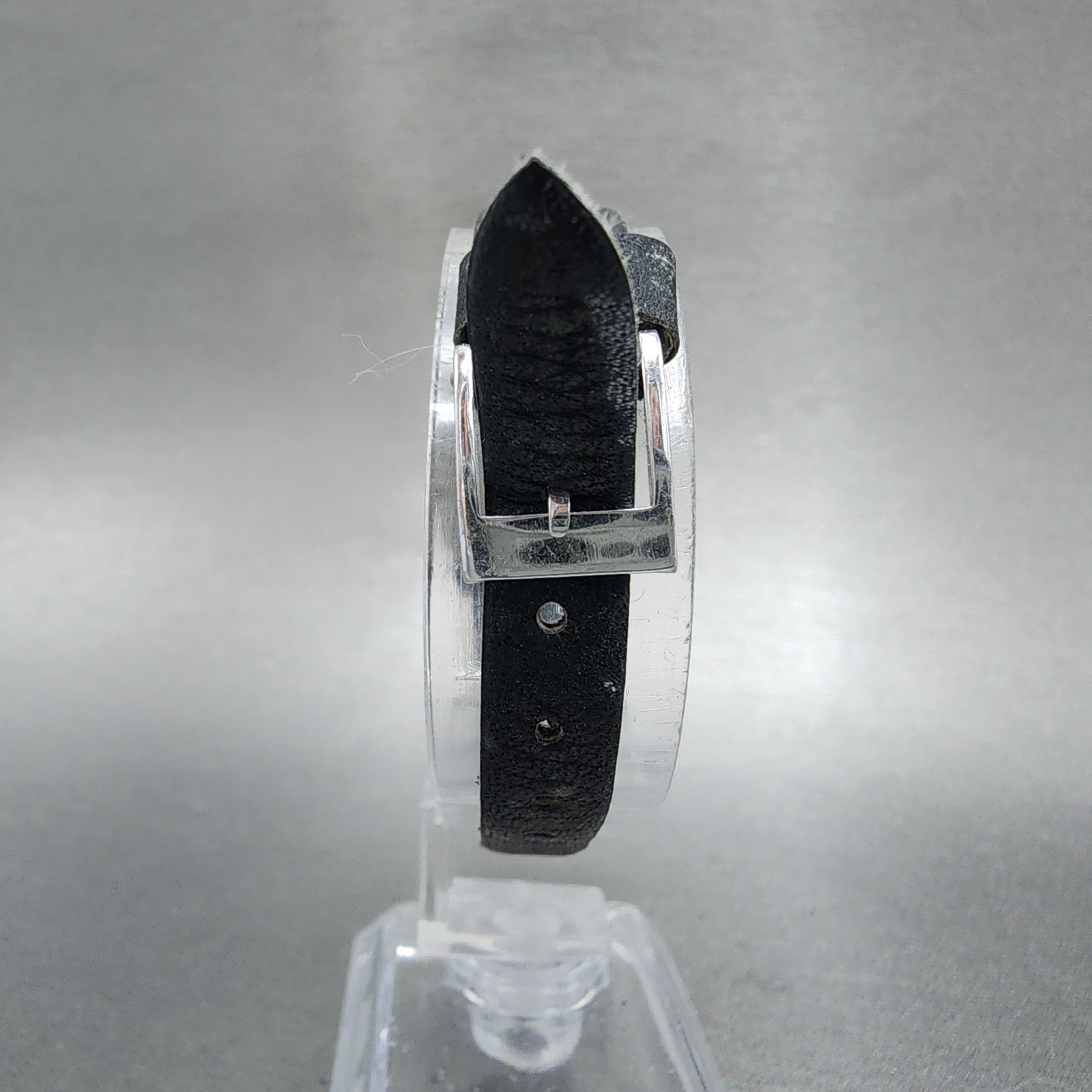 Seiko Matic Lady Tank Watch Women 20mm Blue Dial Steel Date 25173211 PARTS8
