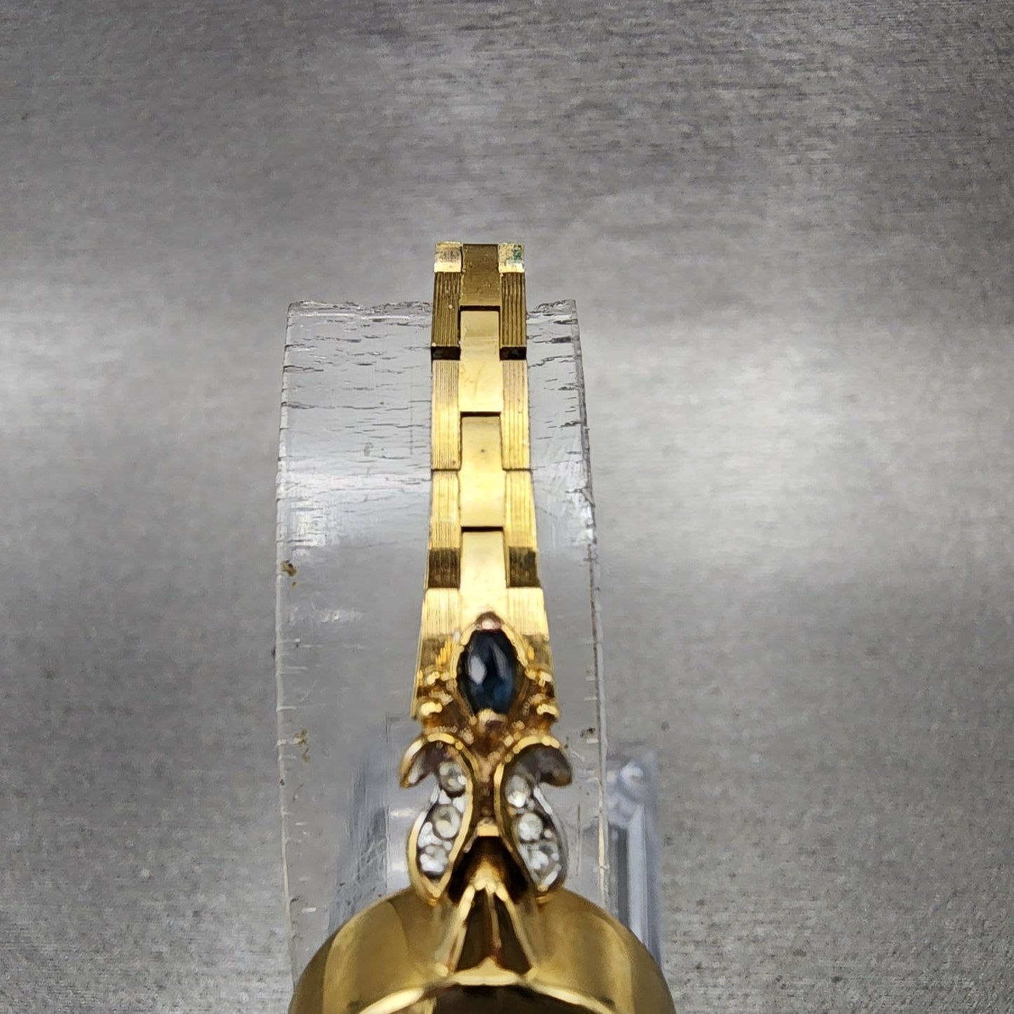 Waltham Watch Women MOP Dial Gold Tone Oval Crystal Accents New Battery4