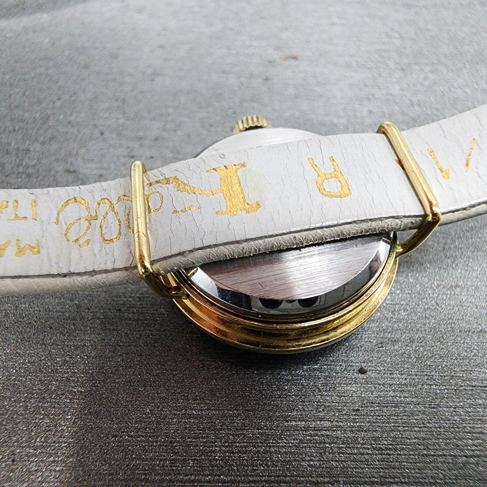 Bucherer Watch Women 19mm Silver Dial Gold Tone Manual Wind Runs Blue Bezel9
