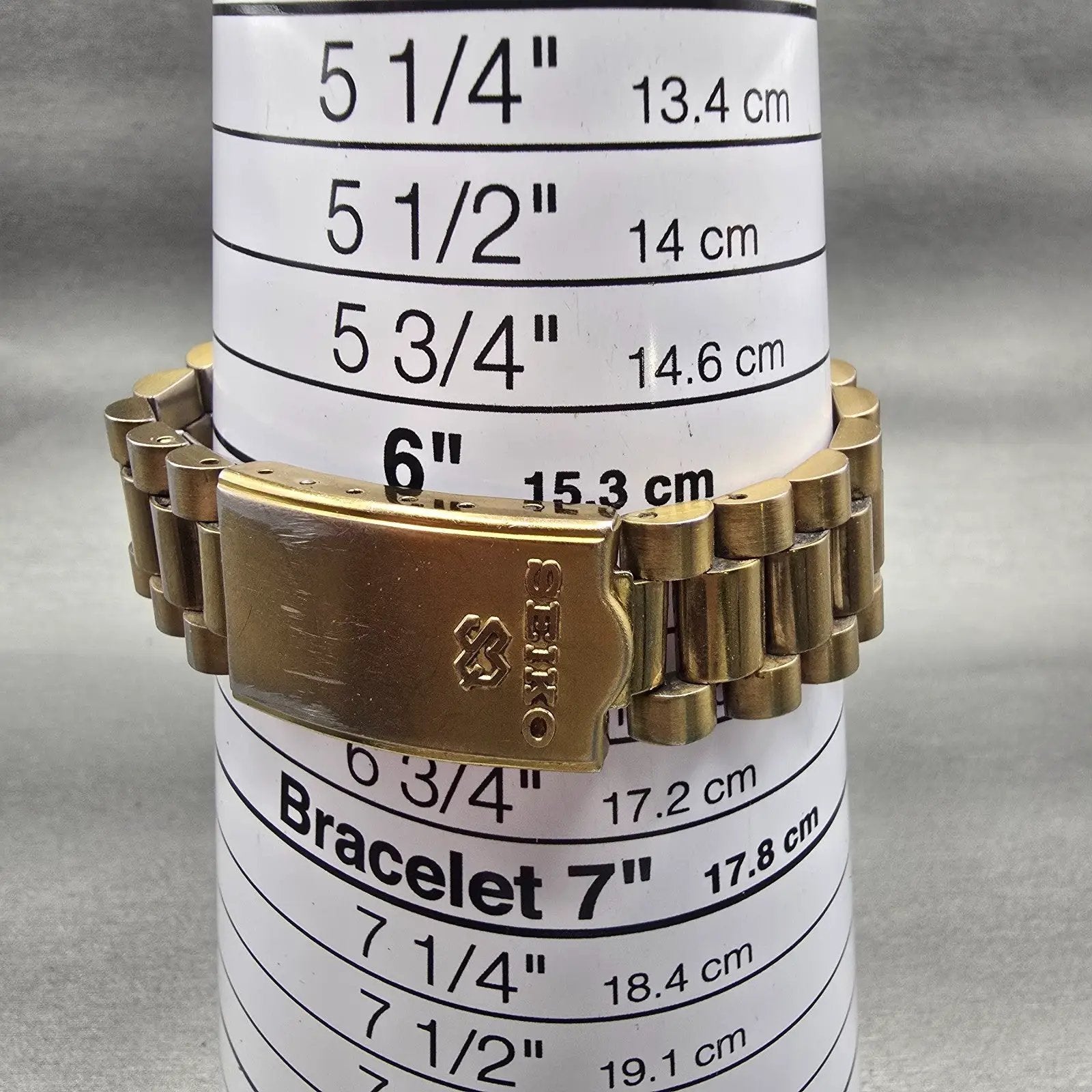 Seiko President Watch Men 36mm Gold Dial Gold Tone Daydate 5Y23-8A69 New Battery9