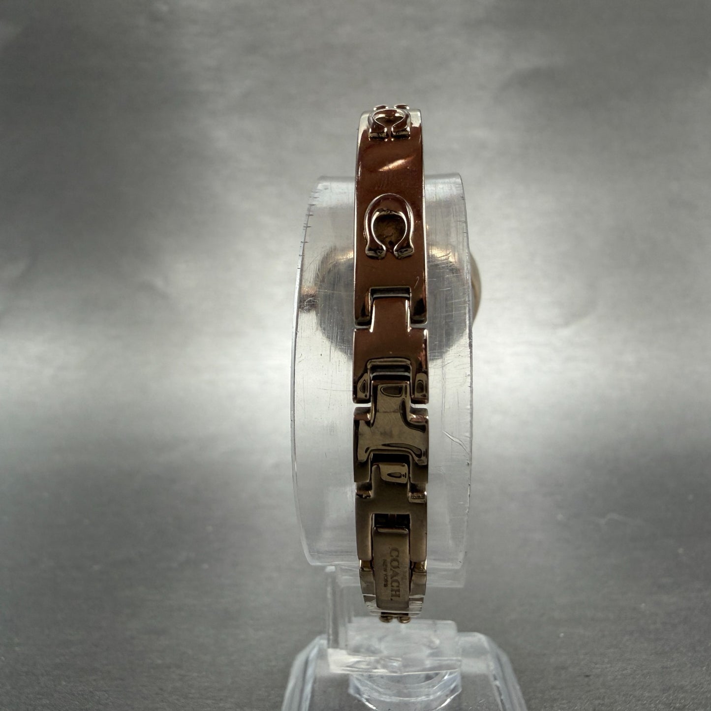 Coach Cary Watch Women MOP Dial Rose Gold Tone Bangle  New Battery7