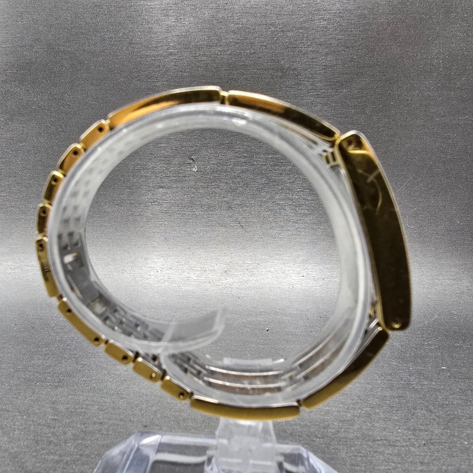 Movado Esperanza Tank Watch Women 14mm Black Dial Gold Tone 88 H5 1400 New Batt8