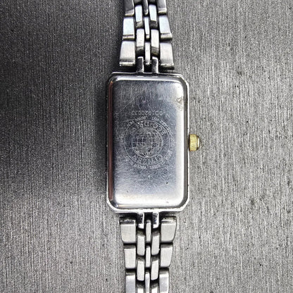 Citizen Eco-Drive Tank Watch Women 14mm MOP Dial Two Tone Rectangle G620-S06148210