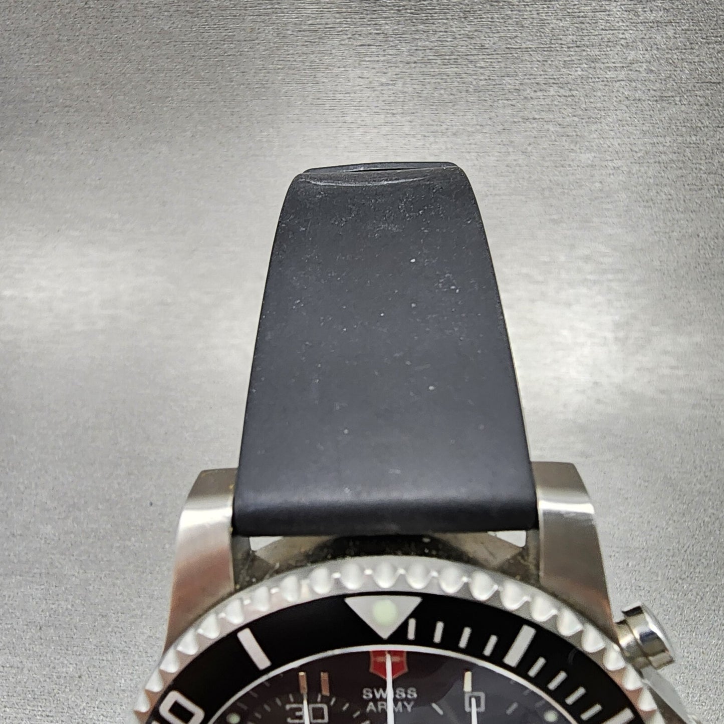 Swiss Army Maverick Watch Men 45mm Black Dial Silver Tone Date 24143 New Batt4