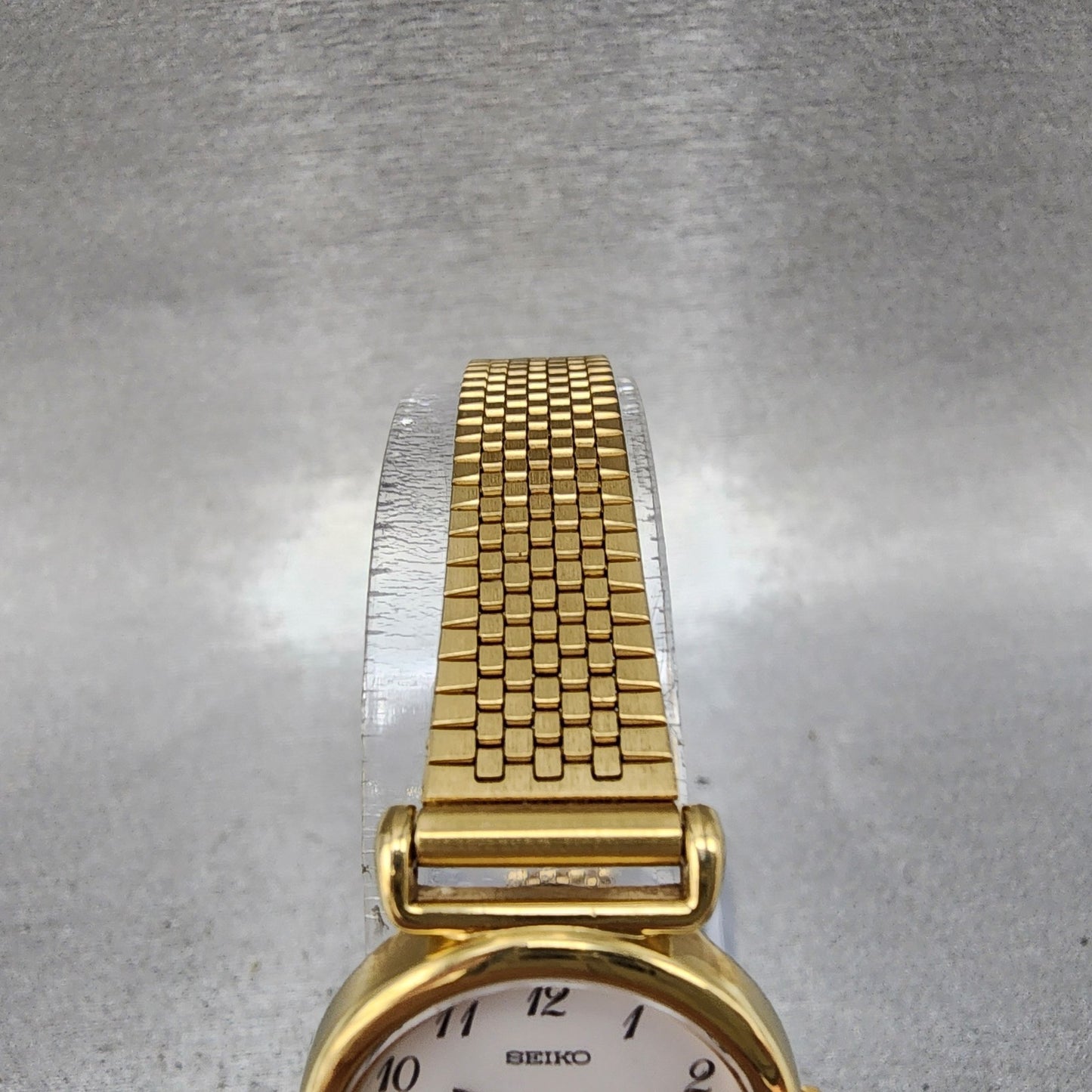 Seiko Watch Women 22mm White Dial Gold Tone Round 4n210052 New Battery5