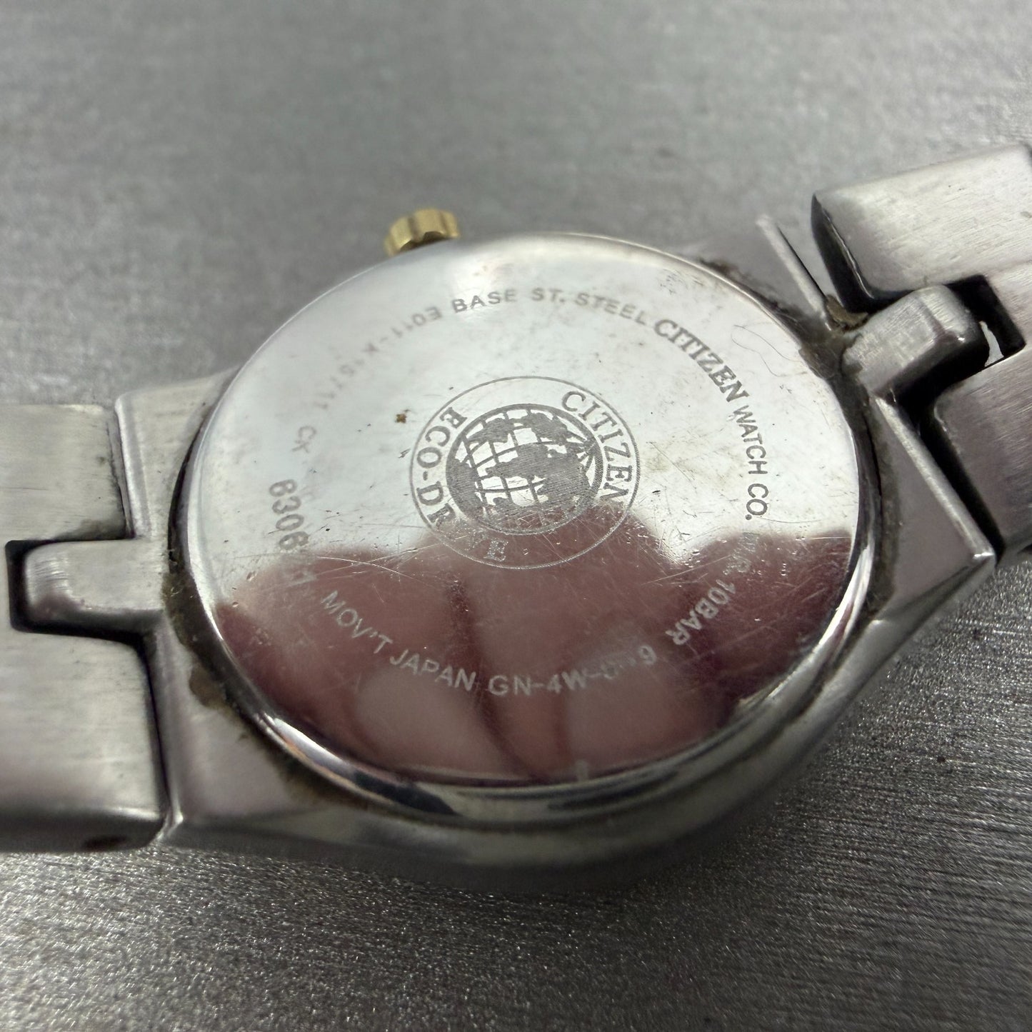 Citizen Eco-Drive Watch Women 24mm Black Dial Two Tone Date E011-K15711 Runs9