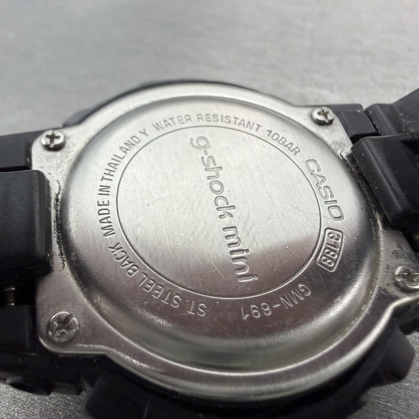 Casio  G-Shock Mini Watch Women 43mm Digital Black Alarm Chrono GMN-691 New Batt9