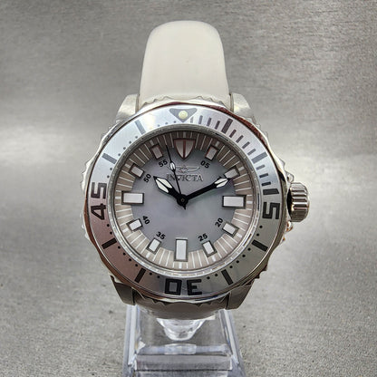 Invicta Pro Diver Watch Women 37mm MOP Dial Steel Round 18494 New Battery0