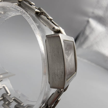 Nixon The Charm Watch Women 19mm Black Dial Silver Tone Square New Battery