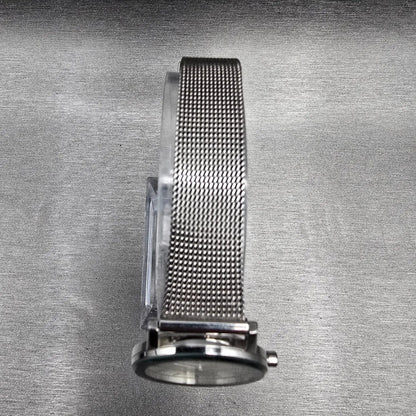 Skagen Watch Women 27mm Silver Dial Silver Tone Round Mesh Band 39SSS New Batt4