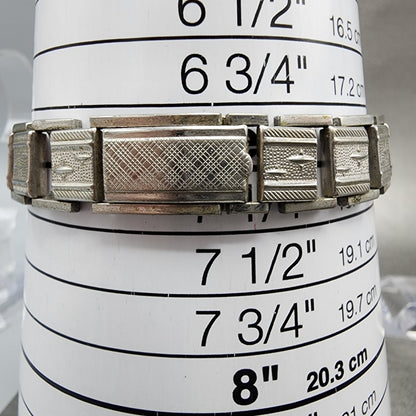 Seiko Matic Lady Watch Women 20mm Silver Dial Silver Tone Date 25170261 Runs10