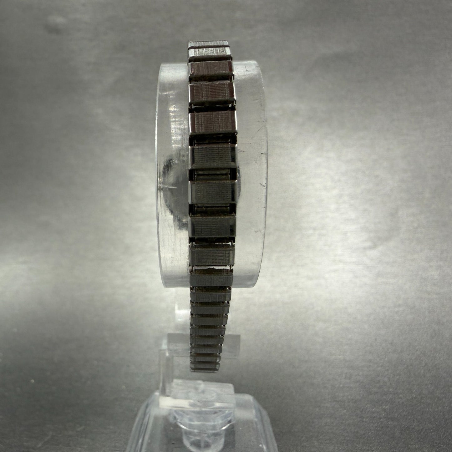 Seiko Automatic Watch Women 22mm Silver Dial Silver Tone Date 2517-0291 PARTS8