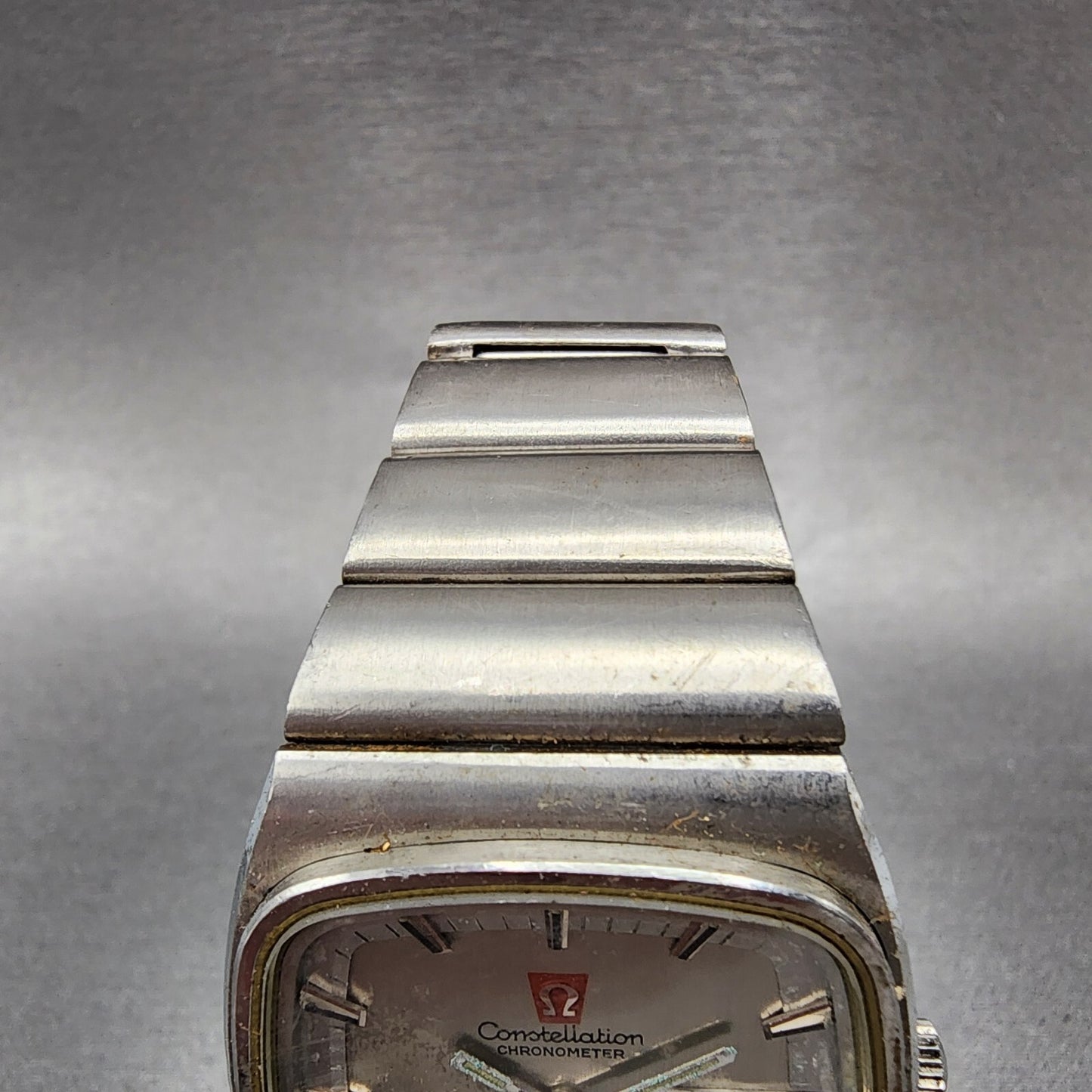 Omega Constelation F300 Watch Men 36mm Silver Dial Steel Daydate 198.0048 PARTS4