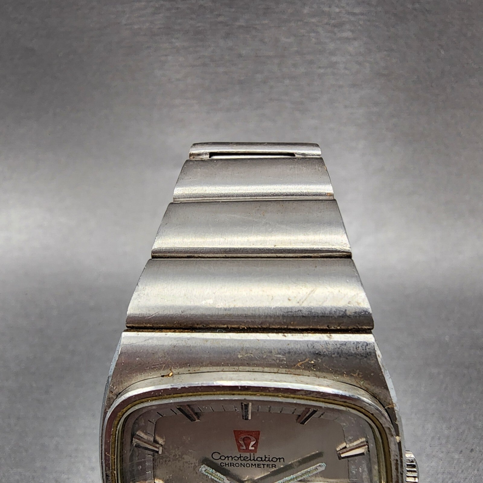 Omega Constelation F300 Watch Men 36mm Silver Dial Steel Daydate 198.0048 PARTS4