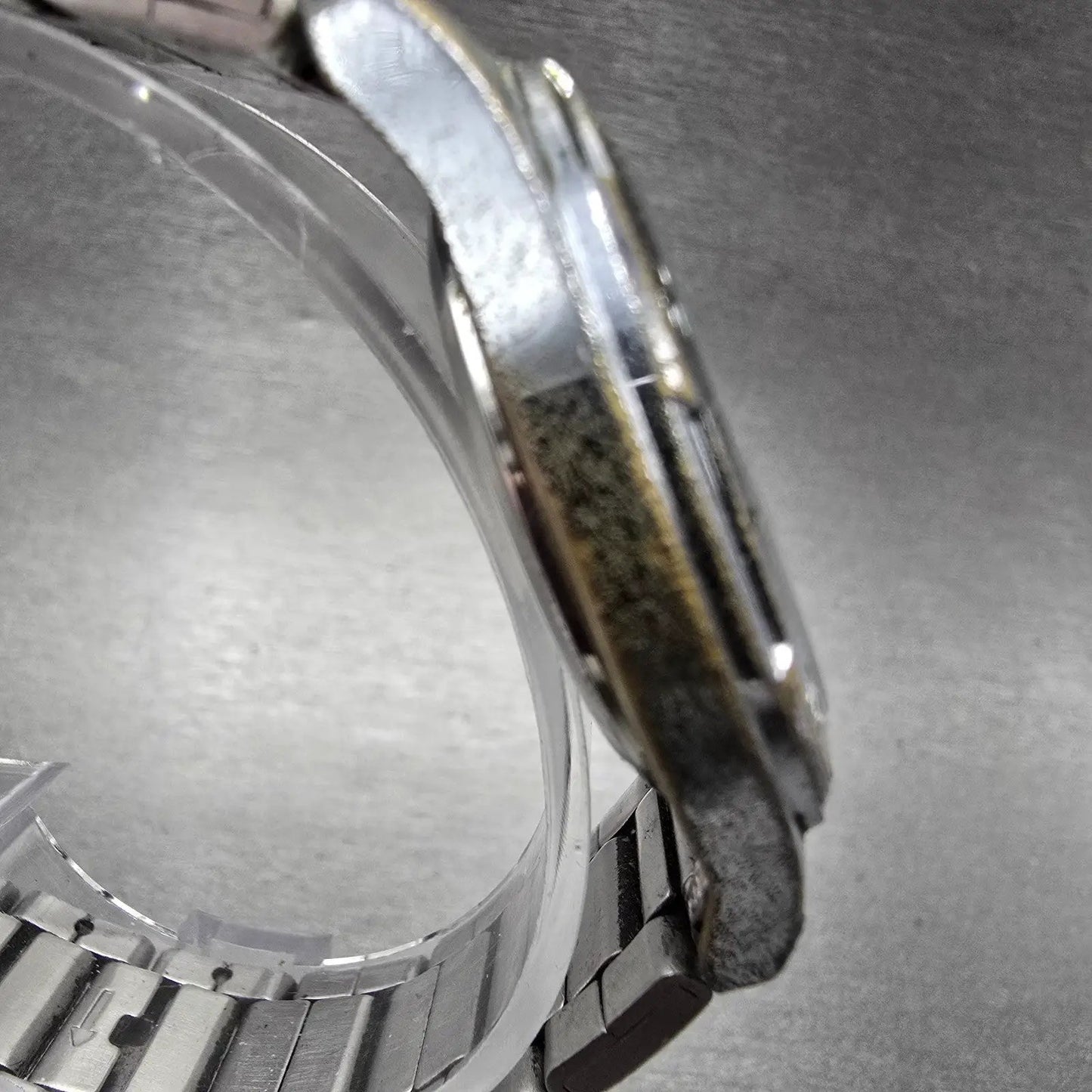 Seiko Alba Watch Men 35mm White Dial Silver Tone Round V501-0DA0 PARTS Vintage4
