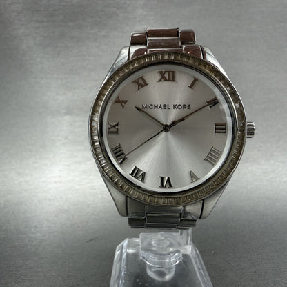 Michael Kors Blake Watch Women 42mm Silver Dial Silver Tone Round MK3243 NewBatt5