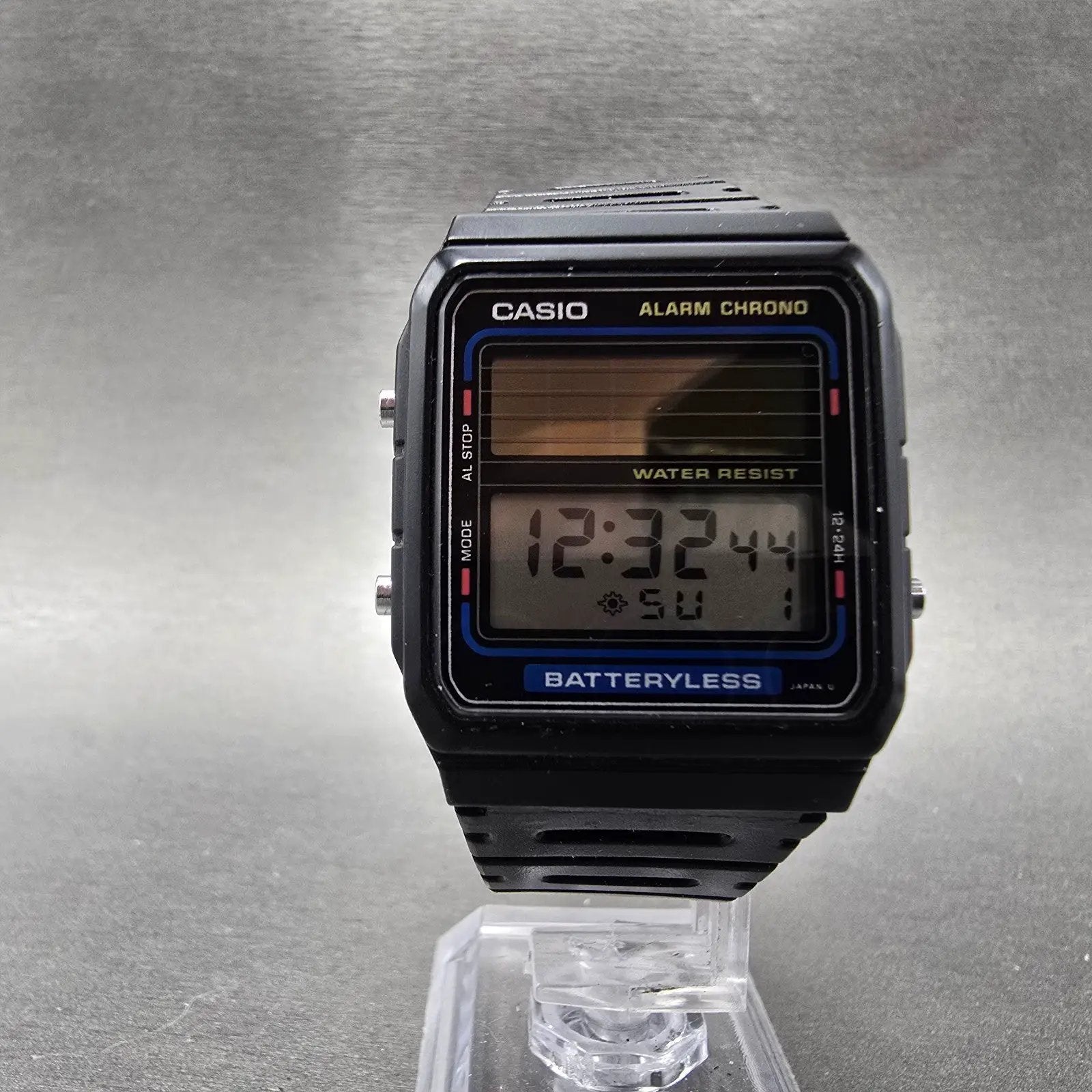 Casio FB-90W Watch Men 31mm Black Chronograph Alarm READ!!! Daydate VTG5