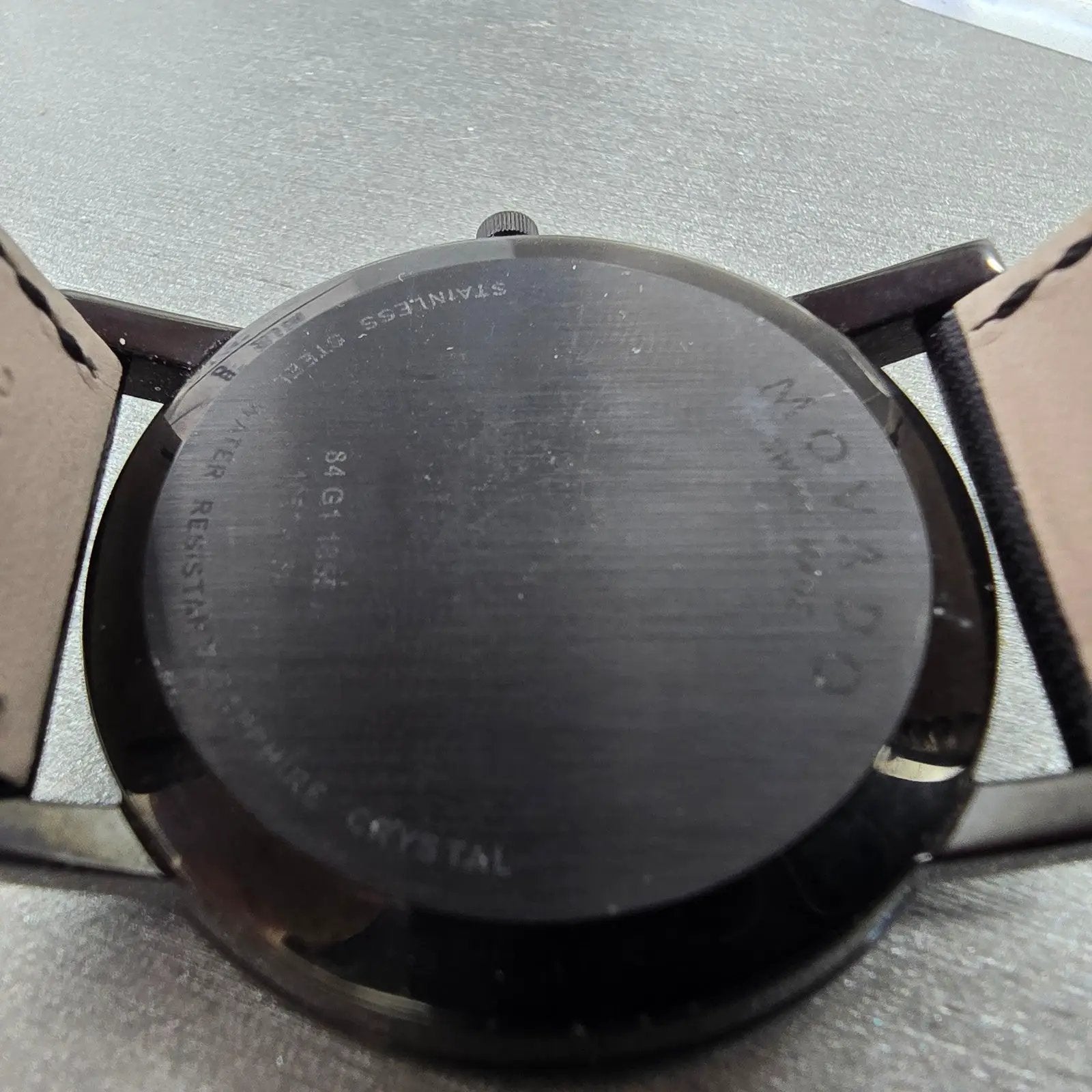 Movado Museum Watch Men 40mm Black Dial Black Tone 84 G1 1855.A New Battery12