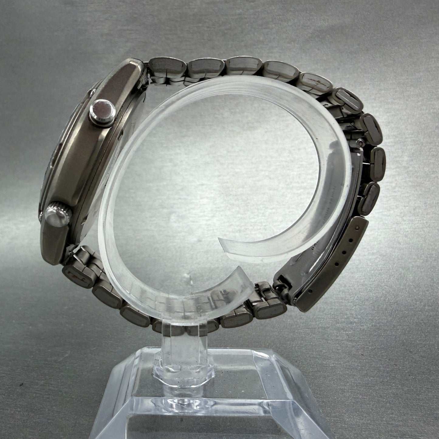 Casio Lineage LIS-001 Watch Men 41mm White Dial Titanium Alarm Chrono New batt6