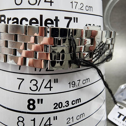 Tissot Le Locle Automatic Watch Women 29mm Silver Dial Diamond Accent Date Steel