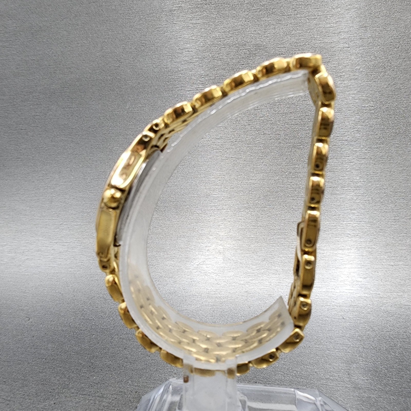 Raymond Weil Watch Women 24mm White Dial Gold Tone Date Round 5368 New Battery6