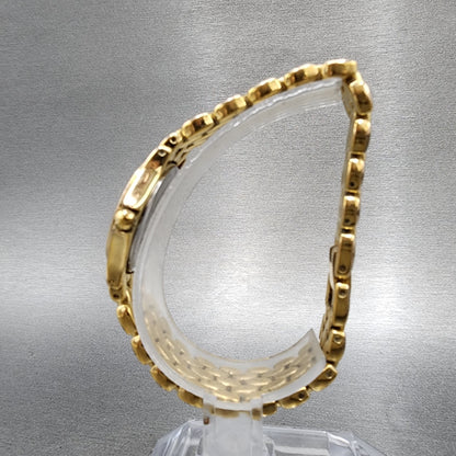 Raymond Weil Watch Women 24mm White Dial Gold Tone Date Round 5368 New Battery6