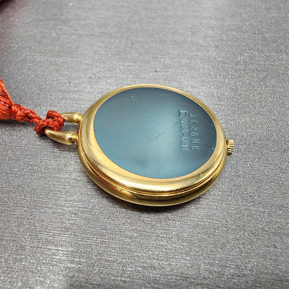 Seiko Pocket Watch Women 27mm Champagne Dial Gold Tone 14000800 New Battery11