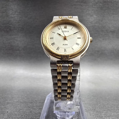 Alba Urban Watch Women 24mm Champagne Dial Two Tone Round V301-6A30 New Battery5