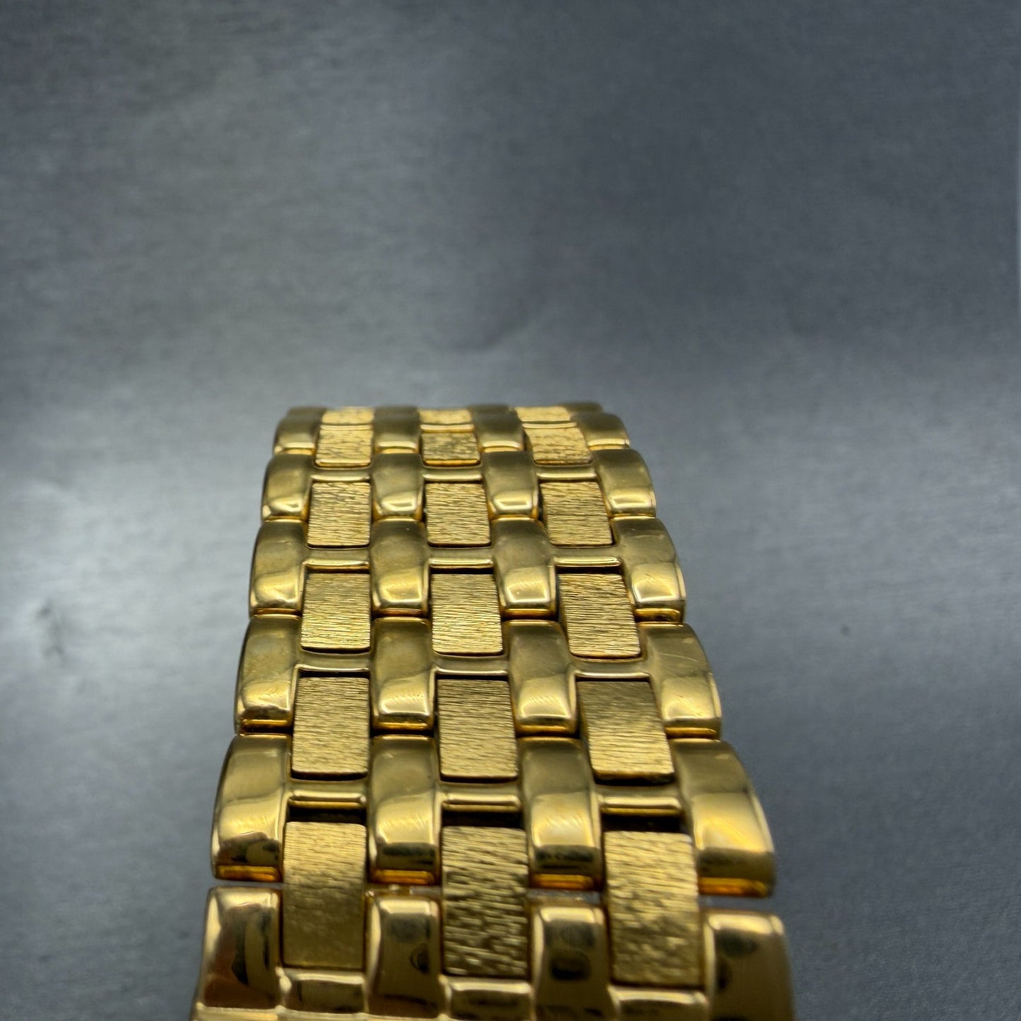 Bulova Tank Watch Men 25mm Black Dial Gold Tone Rectangle 97F61 New Battery4