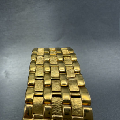 Bulova Tank Watch Men 25mm Black Dial Gold Tone Rectangle 97F61 New Battery4