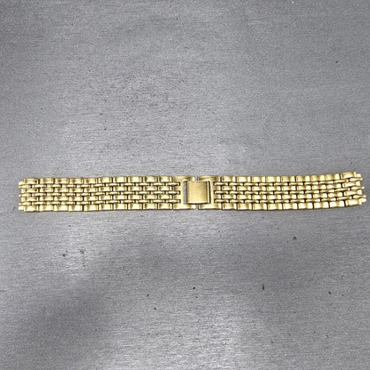 Seiko Bracelet 15mm Stainless Steel Gold Tone Vintage Japan 43G6-BI0
