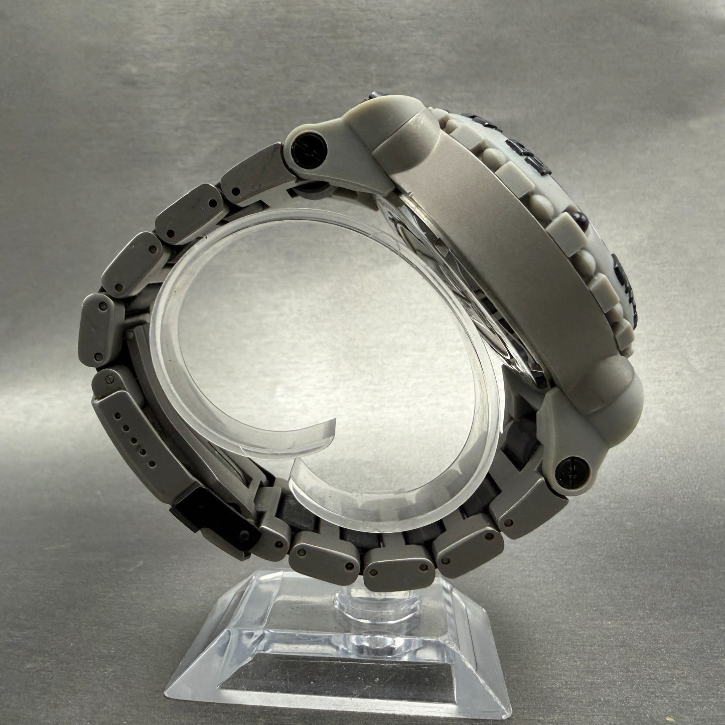 Invicta Subaqua Nitro Chrono Watch Men 50mm Silver Dial Gray Tone 0406 NewBatt8