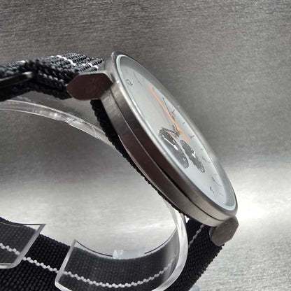 Skagen Hald Watch Men 40mm Silver Dial Black Tone Date Round SKW6188 New Battery3