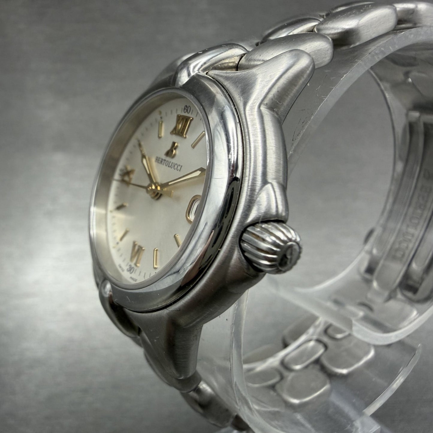 Bertolucci Pulchra Watch Women 29mm Silver Dial Stainless Steel Date New Battery2