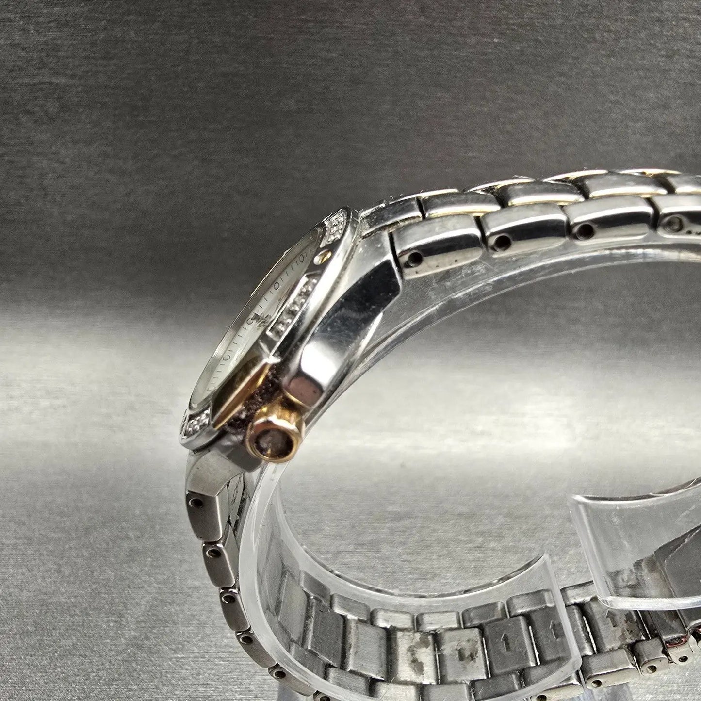 Seiko Coutura Watch Women 26mm MOP Dial Two Tone Date Diamond 7N82-0CG0 New Batt2