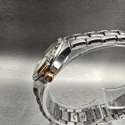 Seiko Coutura Watch Women 26mm MOP Dial Two Tone Date Diamond 7N82-0CG0 New Batt2