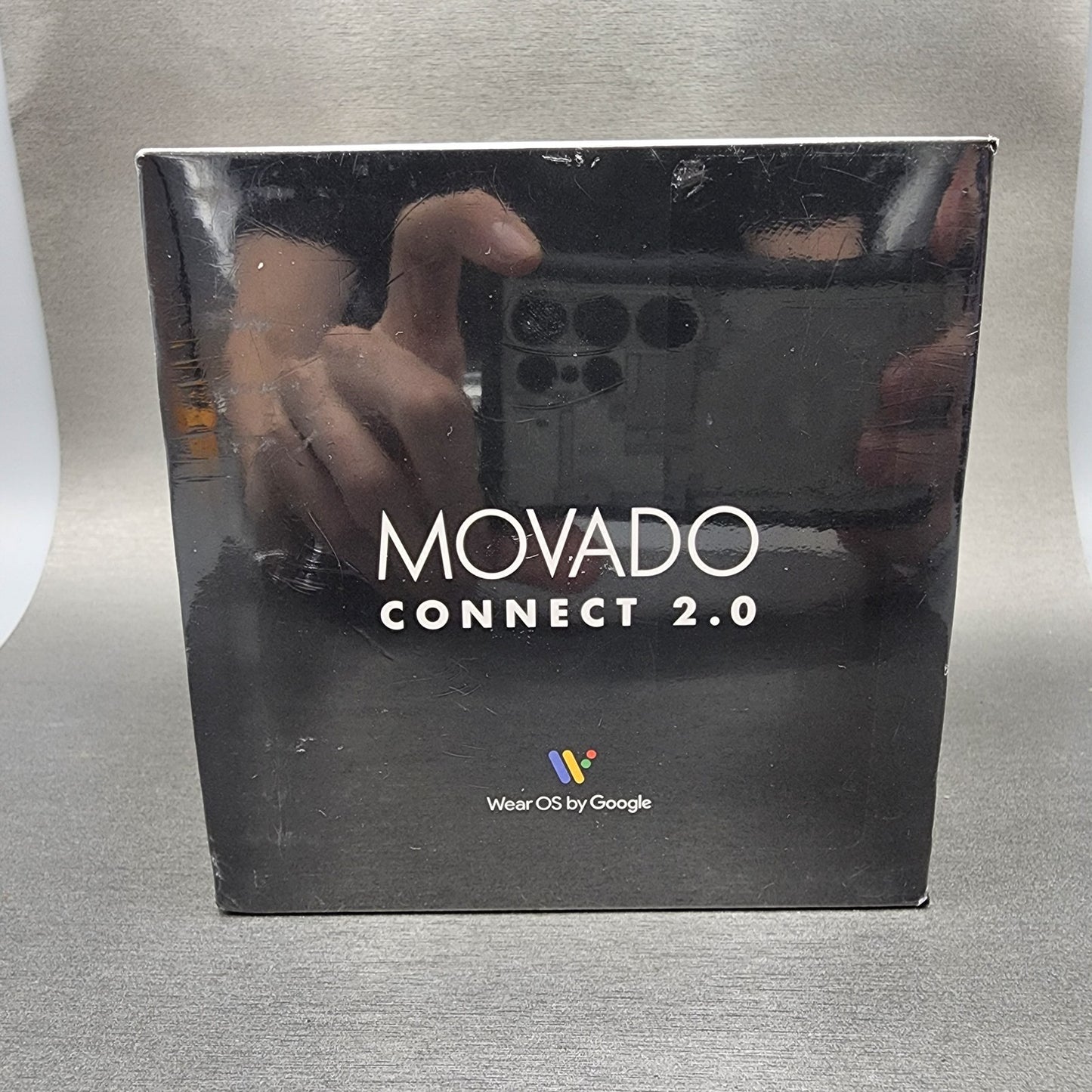 Movado Connect 2.0 42mm Stainless Steel Case Leather Band New 26600281