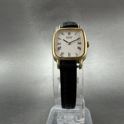 Seiko Watch Women 17mm White Dial Gold Tone Rectangle 2Y00-5A00 New Battery5