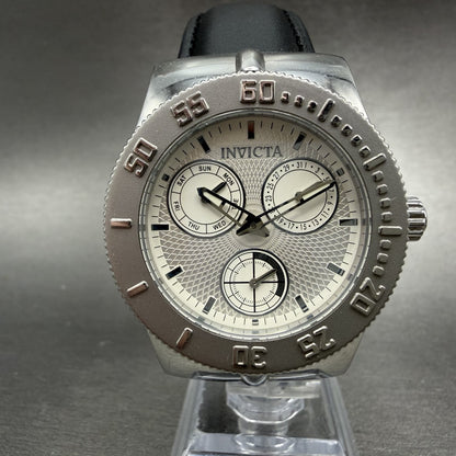 Invicta Wildflower Watch Women 37mm White Dial Silver Tone Daydate 5923 New Batt0